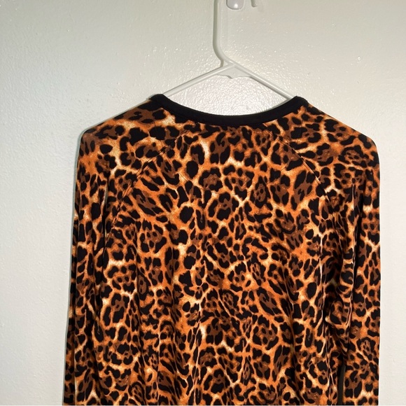 Natori Animal Print Long Sleeve T-Shirt M - Picture 9 of 11